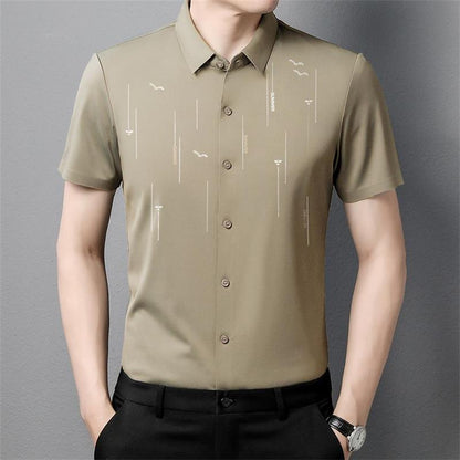 Camisa verano seda antiarrugas