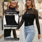 🎉Women's Sparkle Mesh Sheer Long Sleeve Ruched Top🌸