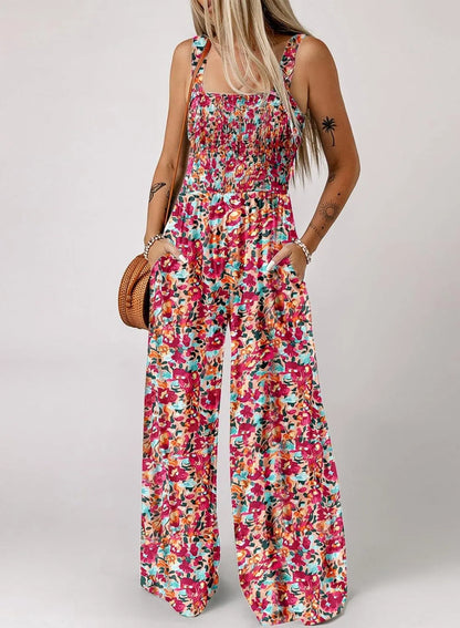 🏖️Summer Sale 50% OFF🌼Women's Casual Print Sleeveless Overalls Jumpsuits