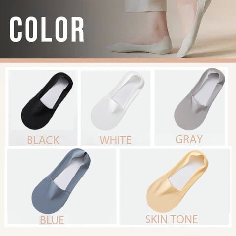 🔥Hot Sale 🔥Silicone Anti-Slip Invisible Socks