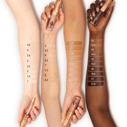 Charlotte Tilbury AIRbrush Flawless Blur Concealer - Longwear Concealer for Dark Circles, Blemishes, Redness & More - Hydrating, Crease-Proof & Full Coverage with a Natural Matte Finish
