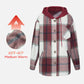 Pocket Plaid Fleece Casual Jacket - buy 2 free shipping