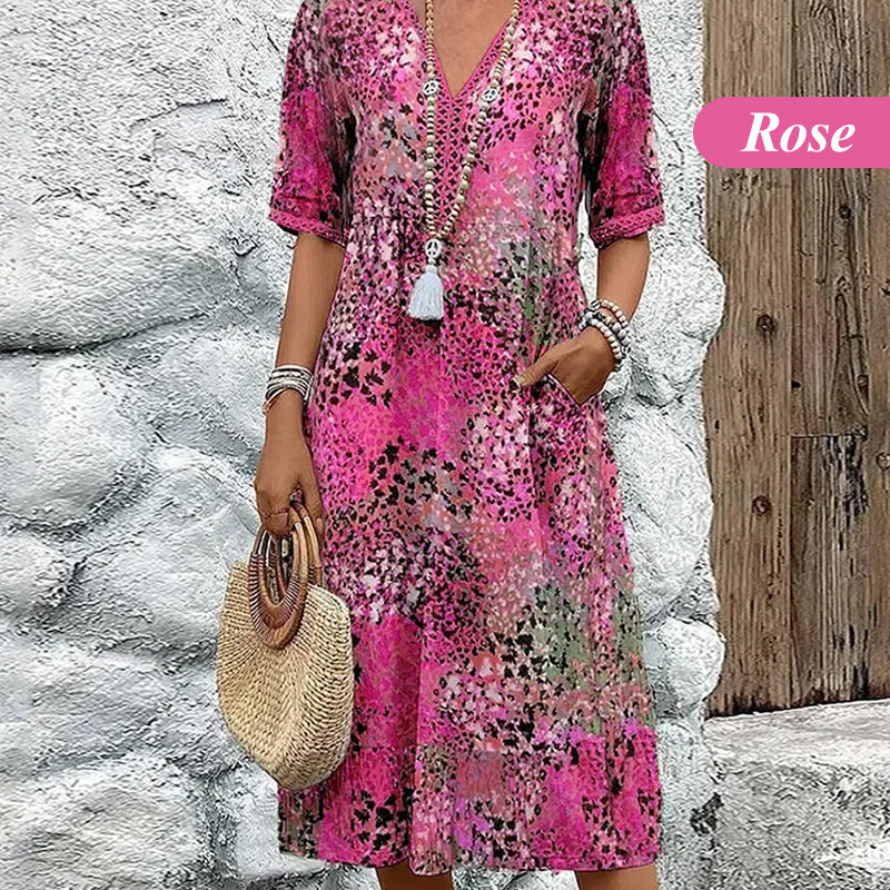 💥2026 Hot Sale 33% OFF🤩Safari Chic Leopard Dress