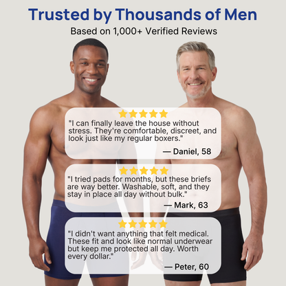 📢📢 50% OFF!!💪Men’s Ultra-Absorbent Incontinence Boxer Briefs