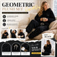 🔥 Freezing at Home but Tired of Bulky Winter Clothes? Wrap Yourself in Plush Comfort! Women's 2-Piece Geometric Fleece Hoodie & Jogger Set – Soft, Warm, Relaxed Fit with Stylish 3D Texture for Cozy Days In or Out!