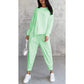 ⏰Limited Time Offer 30% OFF🧡Women Long-Sleeve Irregular Hem Sweatshirts & Pants Set