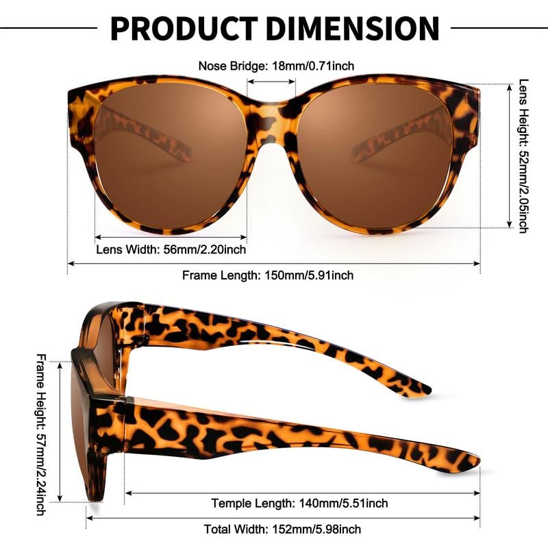 ✨️Hot Sale 50% OFF - 💕UV400 Protection Fit Over Glasses Sunglasses