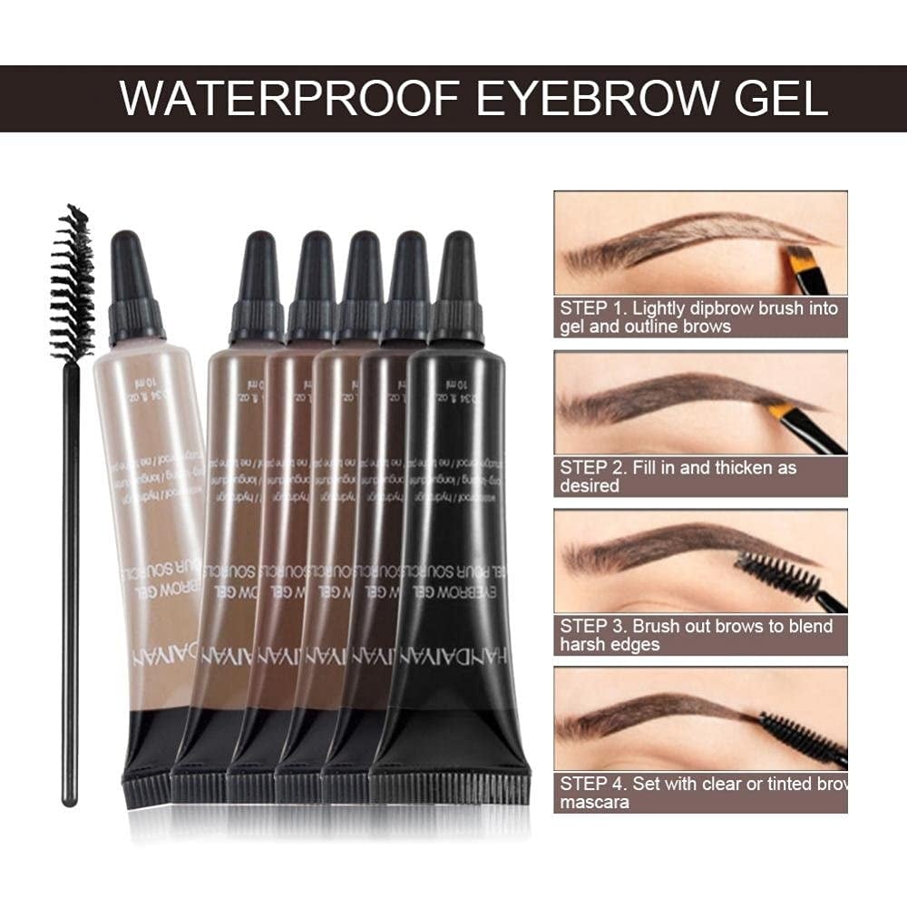 Last 12 Hours⚡Buy 1 Get 1 Free ⭐Long-lasting Waterproof Smudge-proof Liquid Eyebrow Gel/Tint(With Free Brush)