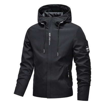 💧🌬️ Men's Hooded Jacket – waterproof & windproof with a drawstring. Ideal for the outdoors & everyday wear. ✓ Durable ✓ Breathable. Check it out now! 🔥🧥