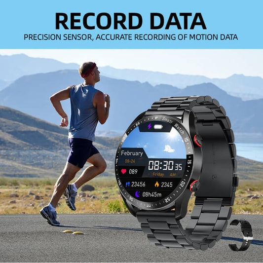 ⌚Multifunctional Bluetooth Talk Casual Smartwatch – Bluetooth Call & Message Reminder, Fitness Tracking, Lightweight Casual Design & Long Battery Life 📞