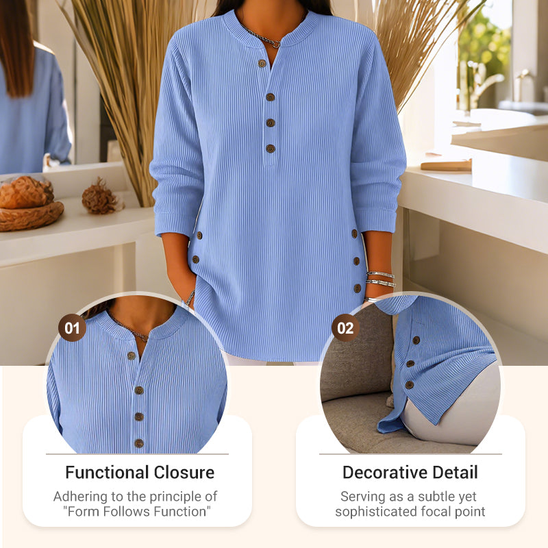 ⌛️Last Week Sale 50% Off💃Women's Solid Color Crew Neck Long Sleeve Casual Loose Knit Pullover