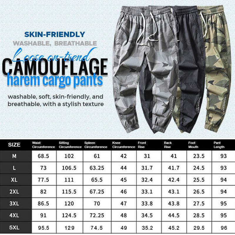 🔥 52% OFF! Fashionable Camouflage Loose Harem Overalls（50% OFF）