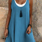 ⏰2026 Summer Hot Sale 40% OFF💃Women's Casual Loose Sleeveless Fake Two Piece Tank Dress