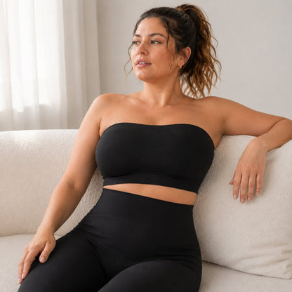 📢📢LIMITED-TIME  35%!!☀️Anti-Slip Grip & Removable Straps✨Convertible Strapless Bandeau Bra with Wireless Comfort👍Suitable for All Body Types
