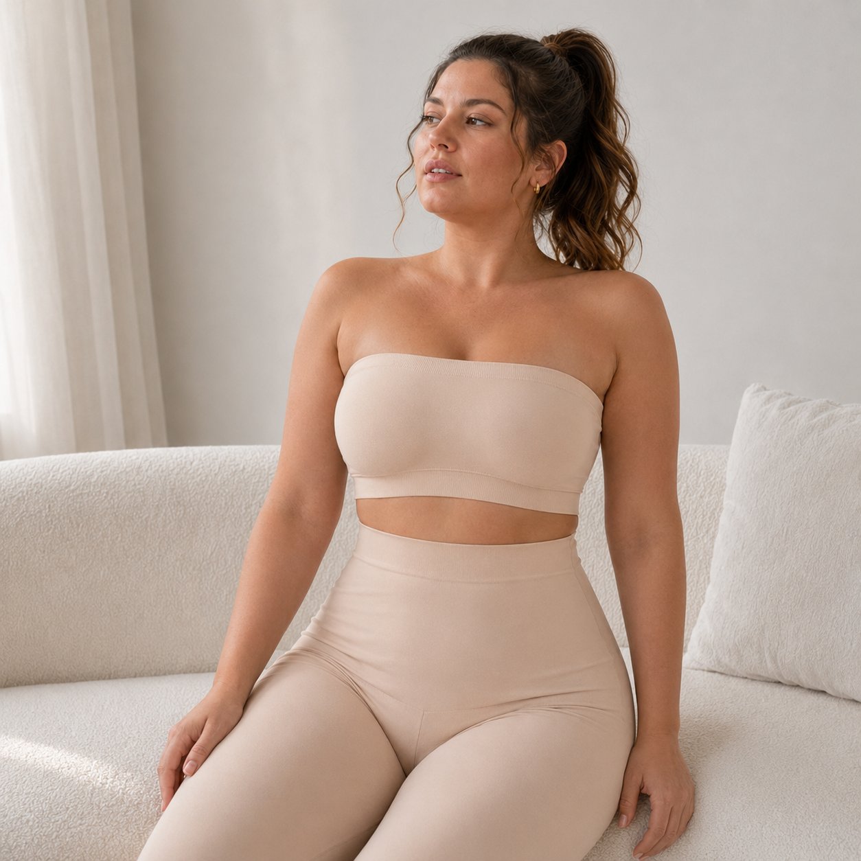 📢📢LIMITED-TIME  35%!!☀️Anti-Slip Grip & Removable Straps✨Convertible Strapless Bandeau Bra with Wireless Comfort👍Suitable for All Body Types