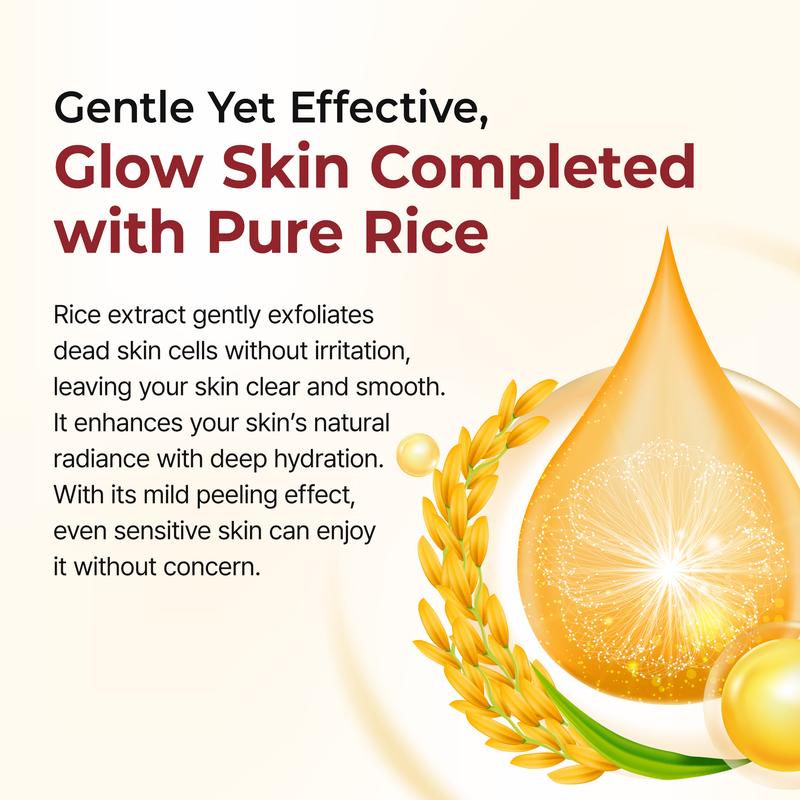 [Dr.Melaxin Oficial] Peel Shot Glow Rice Ampoule Duo - Seruri pentru iluminare, exfoliere și hidratare - Potrivite pentru toate tipurile de ten
