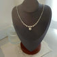 Niche design crushed silver pearl necklace