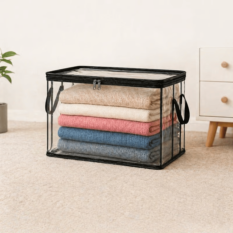 🎁BUY 1 GET 1 FREE!! 📦Large Heavy-Duty Thick Plastic Clear Storage Bag for Clothes, Moving & Storage