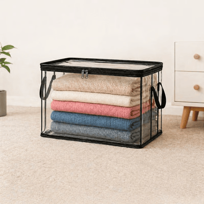 🎁BUY 1 GET 1 FREE!! 📦Large Heavy-Duty Thick Plastic Clear Storage Bag for Clothes, Moving & Storage
