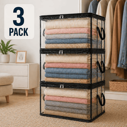 🎁BUY 1 GET 1 FREE!! 📦Large Heavy-Duty Thick Plastic Clear Storage Bag for Clothes, Moving & Storage