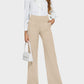 G4Free Loose High-Waist Business Casual Pants Yoga Pants Women Wide Leg Pants with Pockets Comfortable Athletic Sweatpants