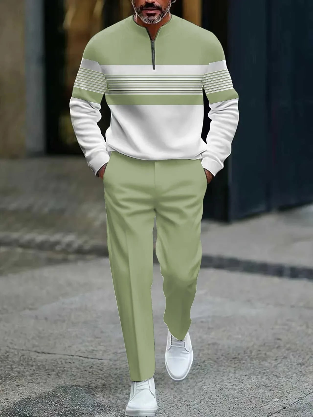 ⏰🔥LIMITED TIME 50% OFF & FREE SHIPPING!🔥50K+ SOLD!🧵 Men's Graphic Print Pullover & Pants Set – Bold streetwear style. Ultimate comfort for lounging or errands👖