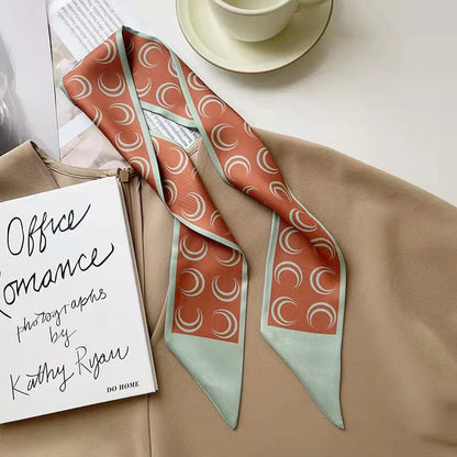 📢📢LIMITED-TIME 50% OFF!!🌸Elegant double-layer printed silk scarf, suitable for draping over handbags