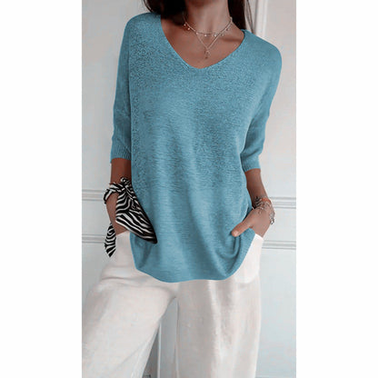 🎁New arrival 50% OFF💥Minimalist Knit Top | Effortless Everyday Style ☕