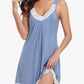 🔥 2026 Fresh Drops | Flat 50% OFF Today! 💸New Arrivals -Lace Hollow Nightgown – Soft Cotton & Relaxed Fit for All-Night Comfort