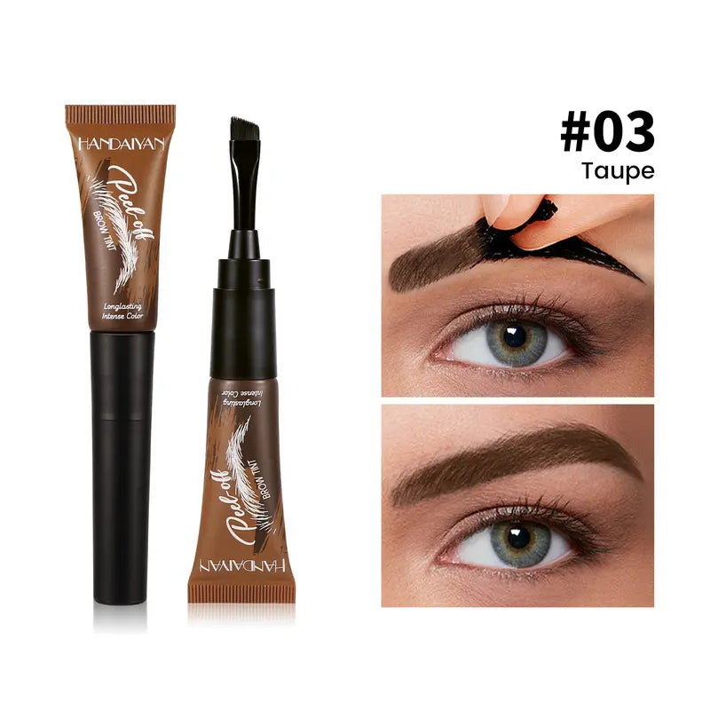 5-Color Tear-Off Brow Tint – Waterproof, Non-Fading, Long-Lasting Pigment for Precise Brow Definition & Effortless Wild Brow Looks