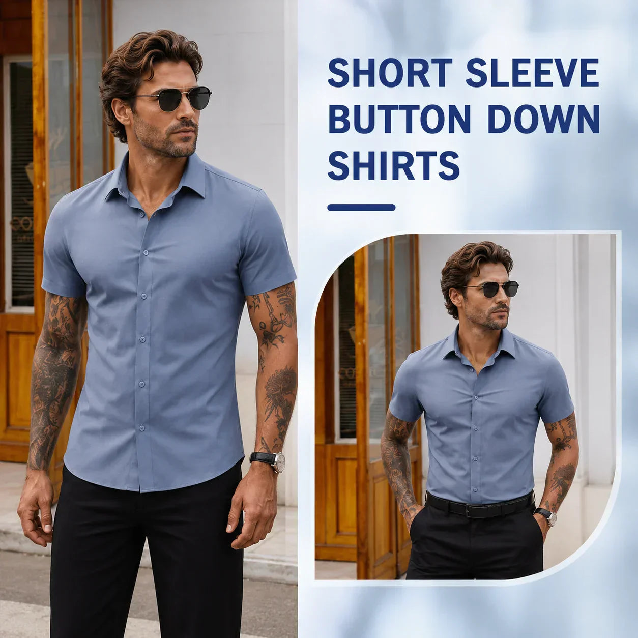 ✨ 60% OFF✨Men's Short Sleeve 4-Way Stretch Shirt