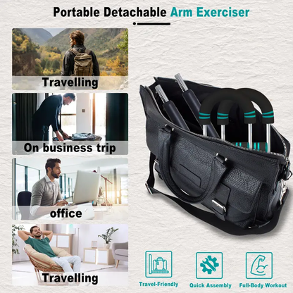 HOTWAVE Arm Trainer, Adjustable Chest Workout Equipment, Arm Trainer for Men, Chest Trainer for Men, Shoulder Muscle Training, Portable Spring Resistance Home Fitness Equipment SummerVibes