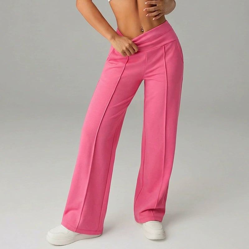 🥳2026 HOT SALE🥳💞50K+ SOLD!☕🧘‍♀️Women's High Waist Wide Leg Pants – Soft stretch fabric, gentle tummy control! Flattering fit for every shape. Easy pull-on, no tricky buttons. Your everyday essential. 🧵🦵