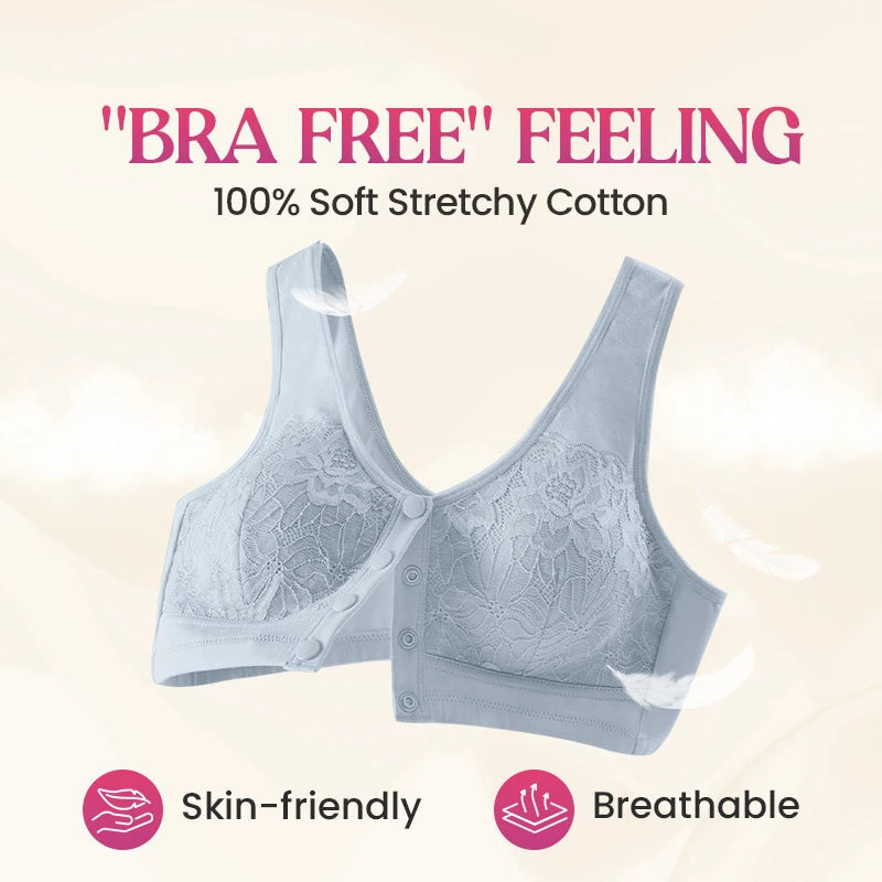 🌟 2026 Trending Styles | 50% OFF! Don't Miss Out! ⏳Comfortable Wireless Shaping Front-Fasten Bra
