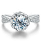 💍Rose Fountain Moissanite Ring Engagement Ring