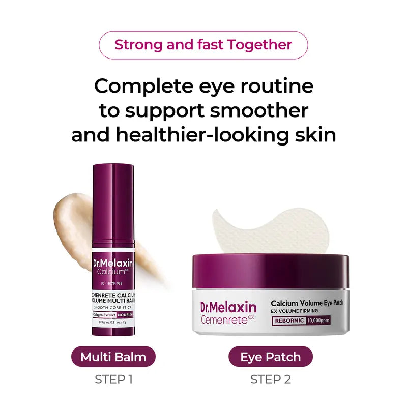 [Dr.Melaxin Oficiálny] Calcium Volume Multi Balm + očná náplasť 60 ks Kórejská kozmetika na starostlivosť o pleť s kolagénovým extraktom Elasticity Eye Shield dSkin Repair