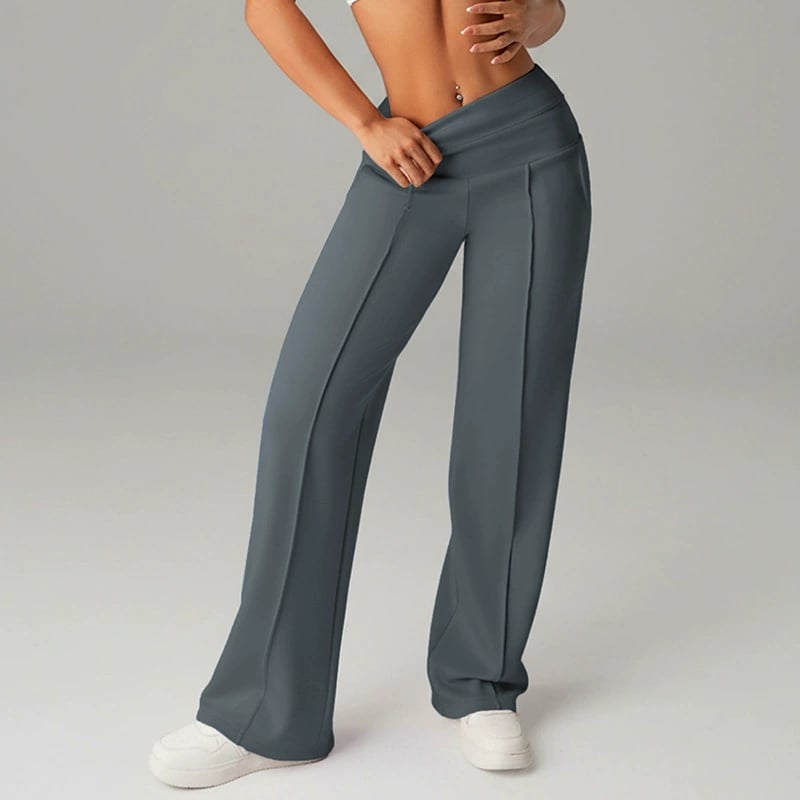 🥳2026 HOT SALE🥳💞50K+ SOLD!☕🧘‍♀️Women's High Waist Wide Leg Pants – Soft stretch fabric, gentle tummy control! Flattering fit for every shape. Easy pull-on, no tricky buttons. Your everyday essential. 🧵🦵