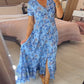 💃Hot Sale - 50% OFF! 🔥Floral print v-neck dress