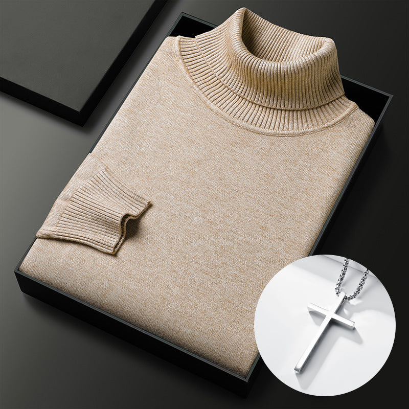 ⏳ 2026 Hot Sale!  ⏰Men's Solid Color Premium Turtleneck Sweater👔