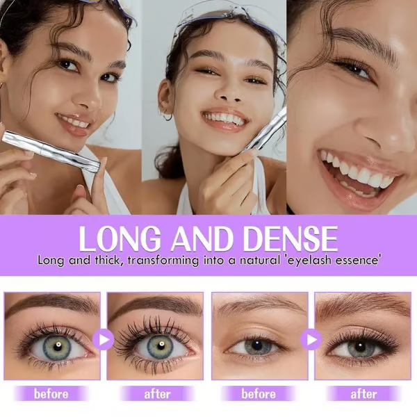 🔥Eyelash Primer,Tubular Eyelash Primer,WaterproofLong Curling Mascara,Natural And Non-Smudged