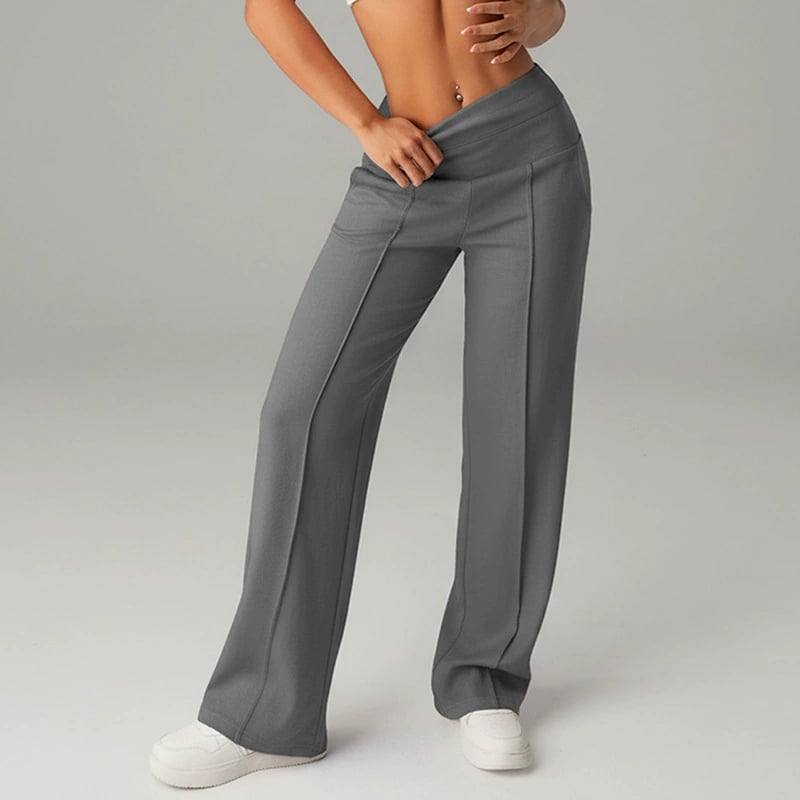 🥳2026 HOT SALE🥳💞50K+ SOLD!☕🧘‍♀️Women's High Waist Wide Leg Pants – Soft stretch fabric, gentle tummy control! Flattering fit for every shape. Easy pull-on, no tricky buttons. Your everyday essential. 🧵🦵
