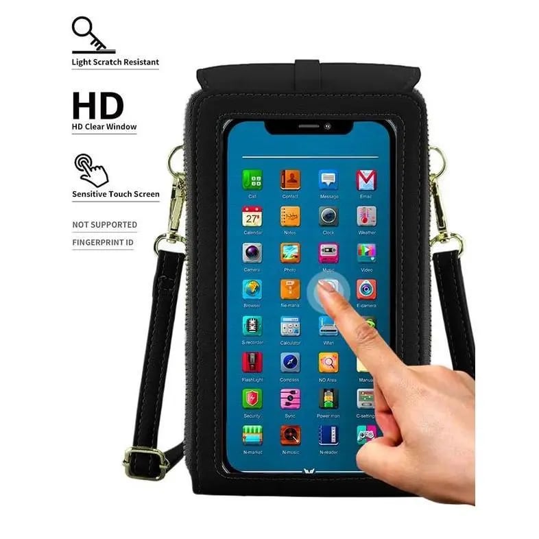 ⌛⏰50% OFF – Today Only!🎁👝Use Your Phone Hands-Free! Touchscreen Crossbody Bag – No-Dig Design