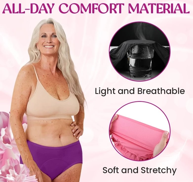 📢📢50% OFF !! ⏰ High-Waist Leakproof Panties – Stay Dry, Stay Confident 💝