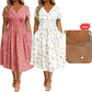 💃2026 Summer Hot Sale 50% OFF🌿⏳Women's V-Neck Floral Print Dress with Twist Waist