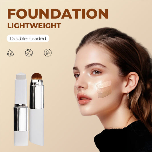 🎉[OFFICIAL PRODUCT] 🎉Cover Cream Stick V w/ Detachable Brush - Korean Skin Care Color-Changing Foundation Stick with Collagen Capsules (0.45 oz)