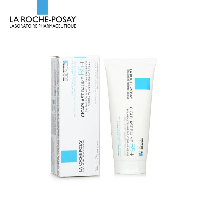 La Roche-Posay Cicaplast Baume B5 Soothing Repairing Balm 100ml/97g/3.3oz | Antibacterial Collagen Complex Moisturizer | For Sensitive Dry Skin Peeling | Hypoallergenic Gentle Everyday Mild Care