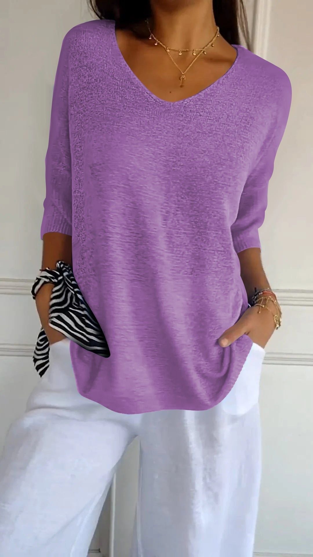🎁New arrival 50% OFF💥Minimalist Knit Top | Effortless Everyday Style ☕