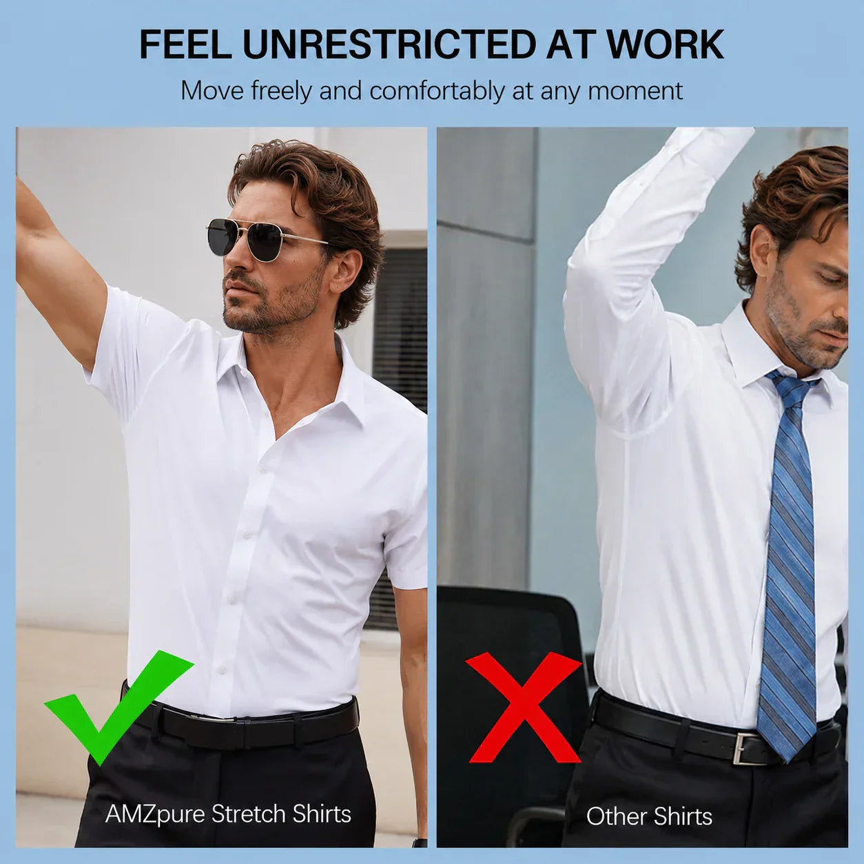 ✨ 60% OFF✨Men's Short Sleeve 4-Way Stretch Shirt