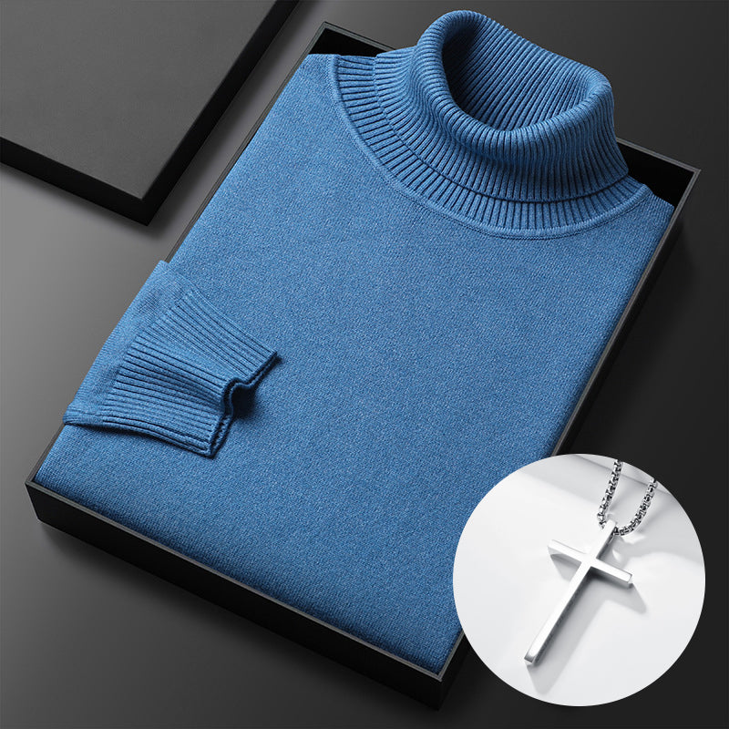 ⏳ 2026 Hot Sale!  ⏰Men's Solid Color Premium Turtleneck Sweater👔