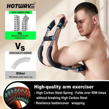 HOTWAVE Arm Trainer, Adjustable Chest Workout Equipment, Arm Trainer for Men, Chest Trainer for Men, Shoulder Muscle Training, Portable Spring Resistance Home Fitness Equipment SummerVibes